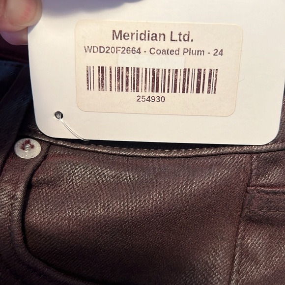 Rag & Bone Nina High Rise Skinny in Coated Plum Size 24 NWT - Picture 16 of 16
